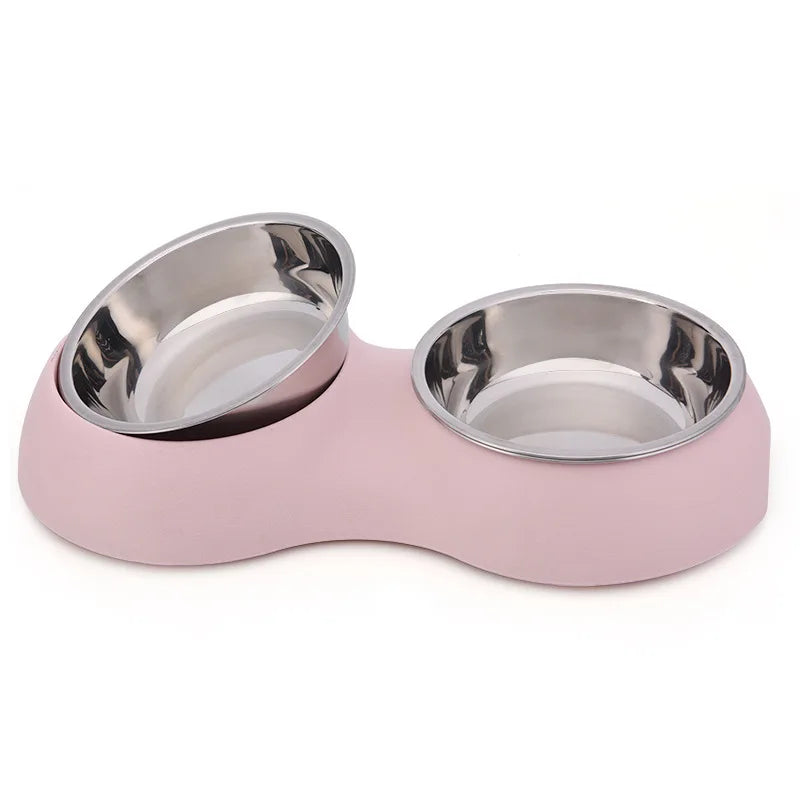 Wholesale Double PET Dog Bowl Stainless Steel