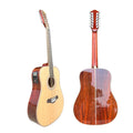 Custom Brand High Quality Dreadnought Solid Sitka Spruce Top and Rosewood Body 41 Inch Electric Acoustic Guitar Music Instrument