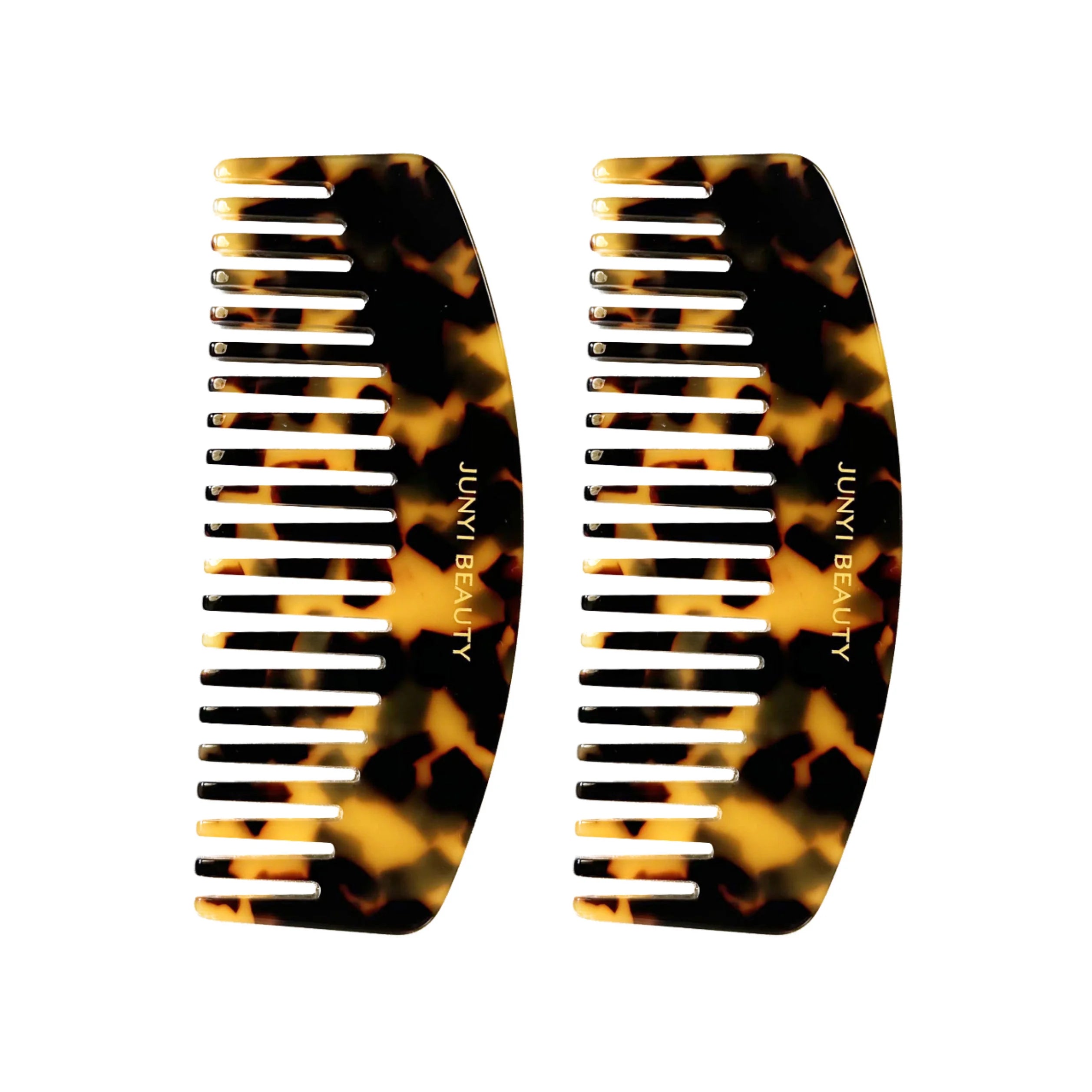 Logo Antistatic Cellulose Acetate Wide Tooth Plastic Eco-Friendly Home Use Geometric Semi Circular Simple Hair Comb