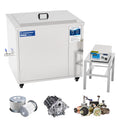 Professional 192L Jewelry Cleaner Ultrasonic Machine with Heater Timer for Cleaning Dentures Irrigator Parts Eyeglasses