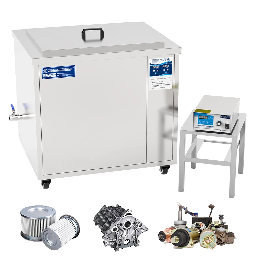 Professional 192L Jewelry Cleaner Ultrasonic Machine with Heater Timer for Cleaning Dentures Irrigator Parts Eyeglasses