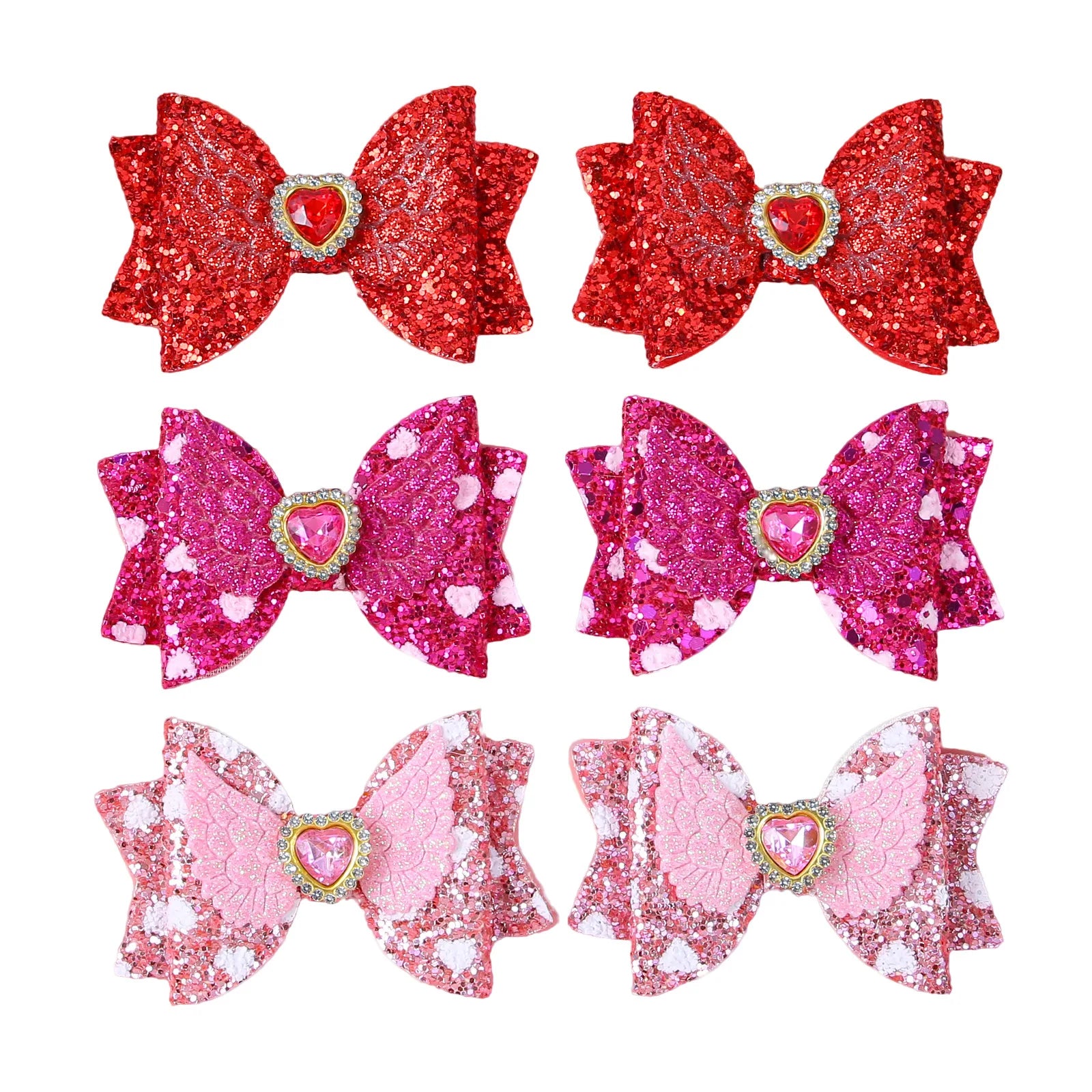 European American Style Hair Bows Alligator Clips Rainbow Grosgrain Ribbon Fine Workmanship for Infants Toddlers Kids