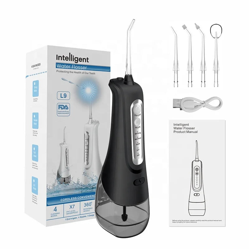 Personal Oral Care Water Irrigator Portable Teeth Cleaning Device Water Flusher 4 Cleaning Modes Dental Cordless Water Flosser