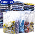 BOBOHOO Wholesale SS6-SS20 Round Strass Hot Fix Crystal Flatback Rhinestone Bulk Hotfix Glass Rhinestone for Shoes Garments