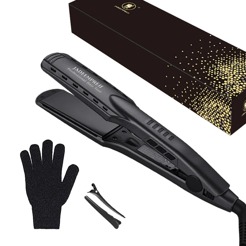 Factory Direct Custom Logo Hair Straightener with Titanium Ceramic Plates 450 Degrees PTC LED for Household and Hotel Use