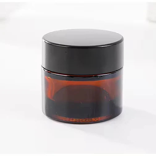 Hot Selling Low Price Wholesale Luxury Glass Jars Amber Glass Jars with Lids for Cosmetic