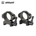 Ohhunt Optics Accessories Medium Profile 25.4mm Diameter QD Quick Release Steel Scope Rings Mount 21mm
