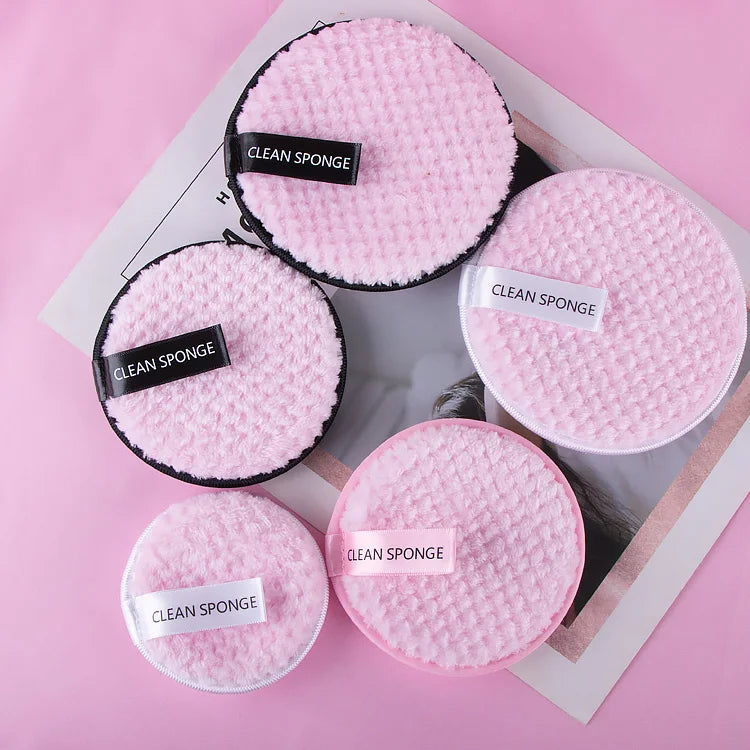 2025 Microfiber Pad Custom logo Reusable Bamboo Remover Pad Facial Cleaning Makeup Remover Pad