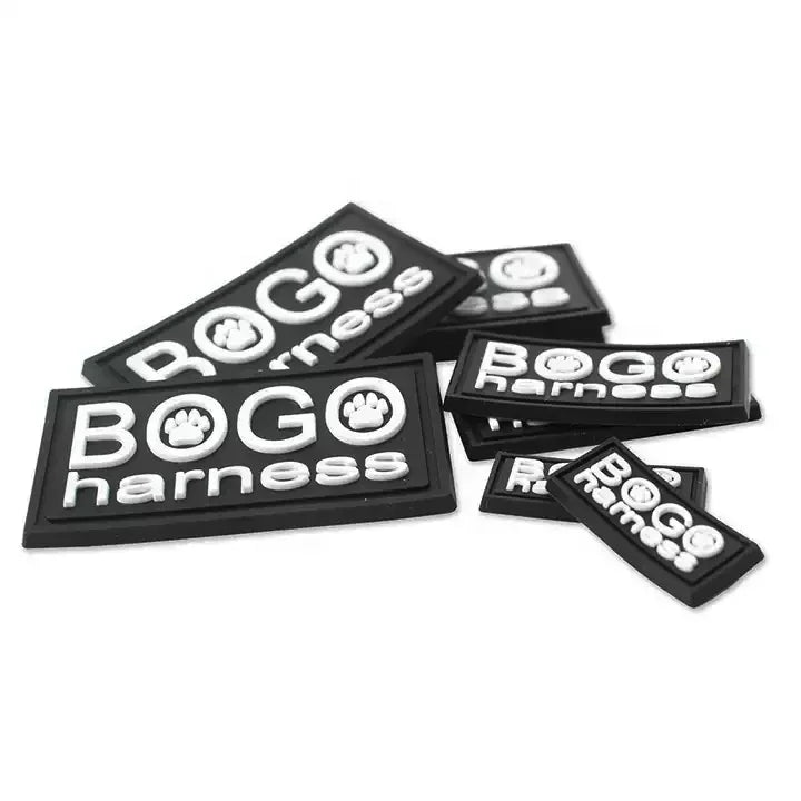Sew on Embossed Badges Custom Private Name 3D Logo Garment Soft PVC Rubber Patches Labels for Clothing
