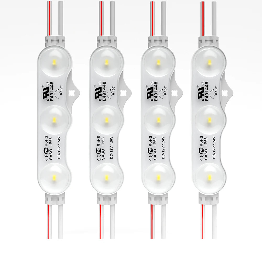 12v 3 Light Sign Lens 1.5w Modulo De Led Mini Smd Led Modul Injection 2835 Led Modules