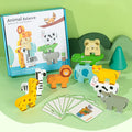CPC CE Boys Girls Birthday Gift DIY Toy Balance Game Toddler Cute Cartoon Animals Shape Creative Building Block
