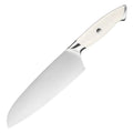 7-Inch High Carbon Stainless Steel Santoku Japanese Chef Knife with ABS Metal Handle for Cooking