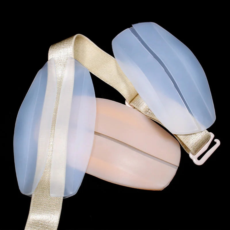Soft Silicone Non-Slip Shoulder Pads Strap Cushions Holder to Ease Shoulder Discomfort Bra Nude Silicon Accessory