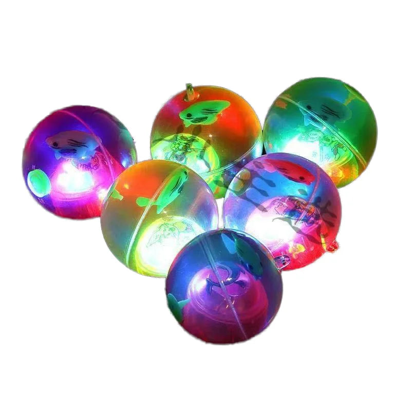 Hot Selling Plastic LED Water Bounce Ball with Liquid Inside Promotional Toys for Kids