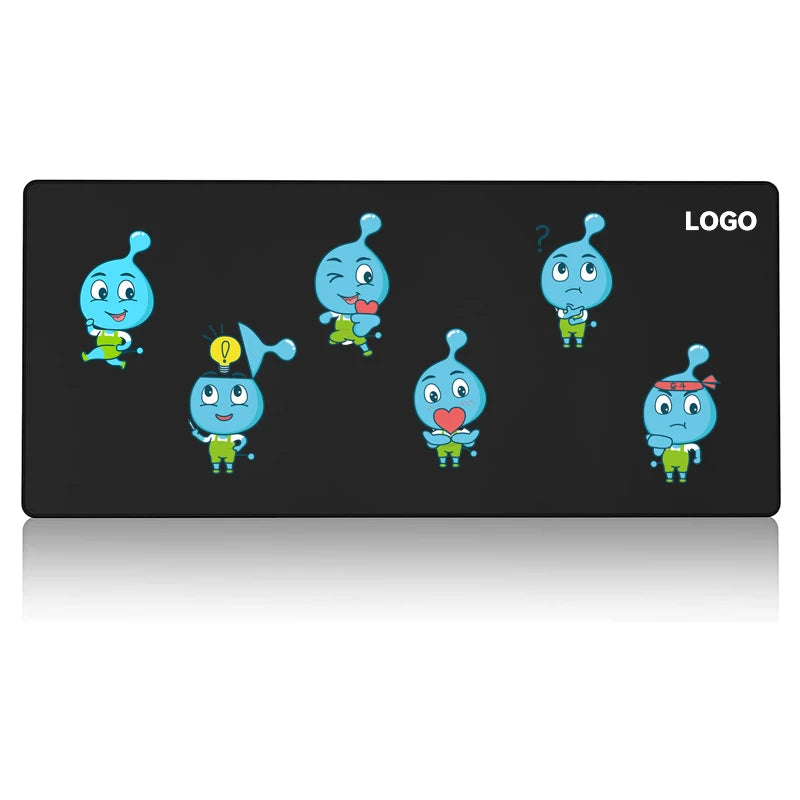 Custom Gaming Mouse Pad Extended Desktop Pad Computer Keyboard Pad Mat Fabric and Non-slip Rubber with Stretched Edge Waterproof
