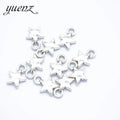 YuenZ 100pcs/bag Star Charms Tibetan Silver Plated Pendants Antique Jewelry Making DIY Handmade Craft 12*9mm L330
