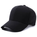 Yukaihe Cotton Baseball Hat Mesh Laser Hole Black Blue Waterproof Structured Hat