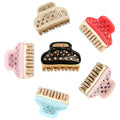Jinhe Vendome Hair Claw Medium Size Gold Steel Ball Full Rhinestone Hair Clips Classic Popular Hair Claw Clips for Women