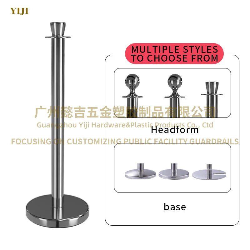 Top Selling Crown Stanchion Traffic Barriers for Event Crowd Control Reliable Supplier for Rope Bollards