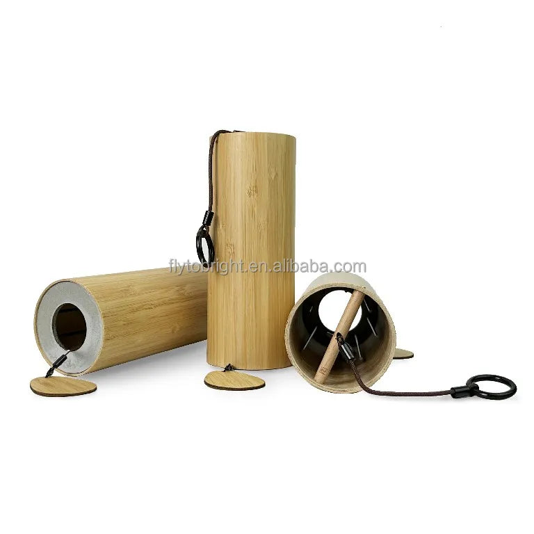 Ko_shi Bamboo Wooden Memorial Wind Music Chimes Bells Use for Sound Healing Meditation