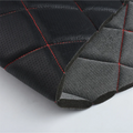 Customized PU Leather Microfiber Suede Quilted Embroidered Argyle Pattern Decorative Bags Sofas Waterproof for Furniture
