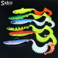 Selco in Stock 25Cm 90G Pvc Tail Bulk Soft Plastic Fishing Lure Pike Soft Bait Lure for Fishing