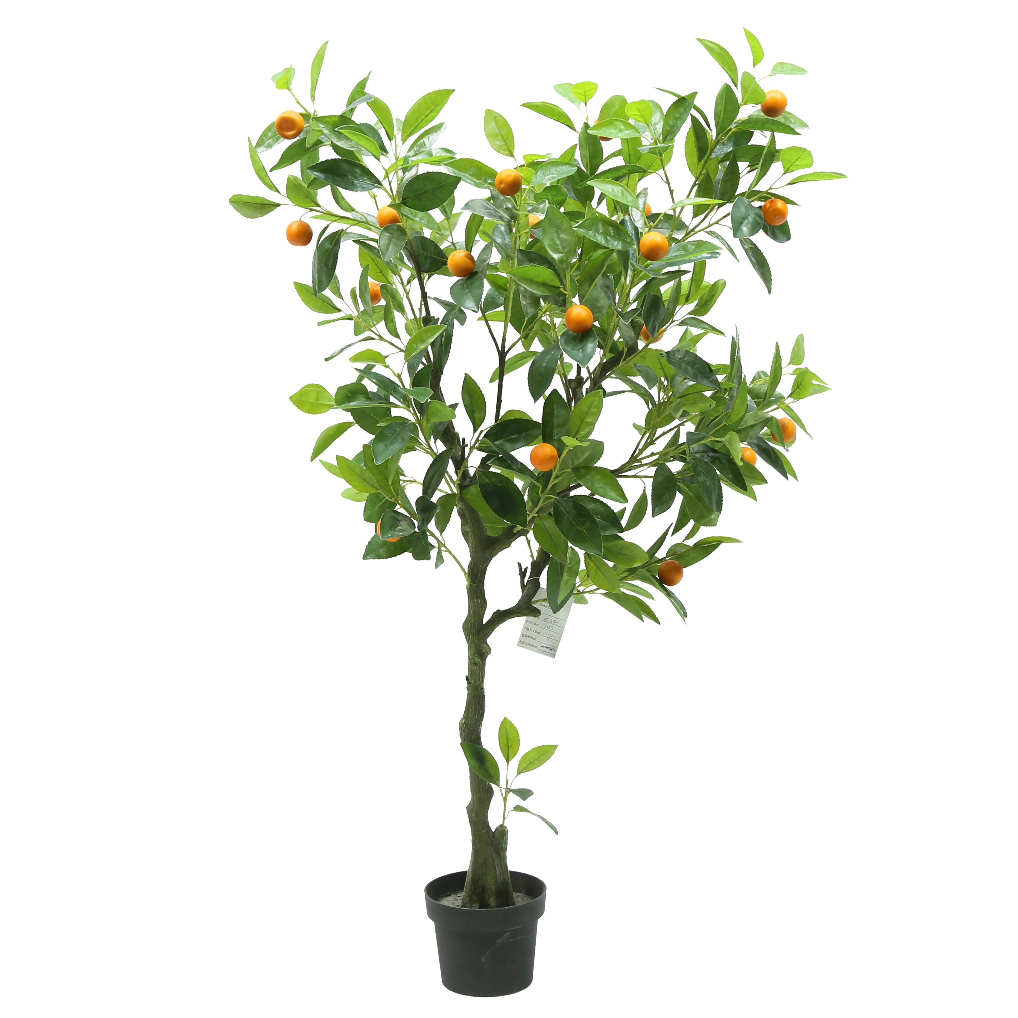 China Factory Cheap Price Real Touch Realistic Artificial Plants Fake Orange Tree Potted Fruits Tree for Home & Garden Decor