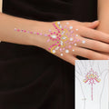 Five & Ten GMPC/Sedex/ISO/EUDR Factory Floral Hand Jewelry Stickers for Wedding Parties Elegant Art Decor for Back of Hand