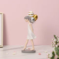 Custom Color Handmade Kids Home Desk Decor Girl With Balloon Resin Decoration Bedroom Decorations for Teen Girls