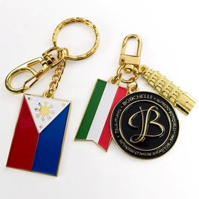 Wholesale Metal Map Flag Keychain Custom Logo