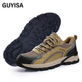 GUYISA Brand Fashion Casual Anti-smashing Safety Work Shoes Anti-puncture Breathable Safety Shoes for Men Steel Toe