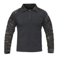 1/4 Zip Long Sleeve Shirt Green Black Men's Tactical Shirts Frog Tactical Suit Summer Stand Mens Clothing 100% Polyester Adults