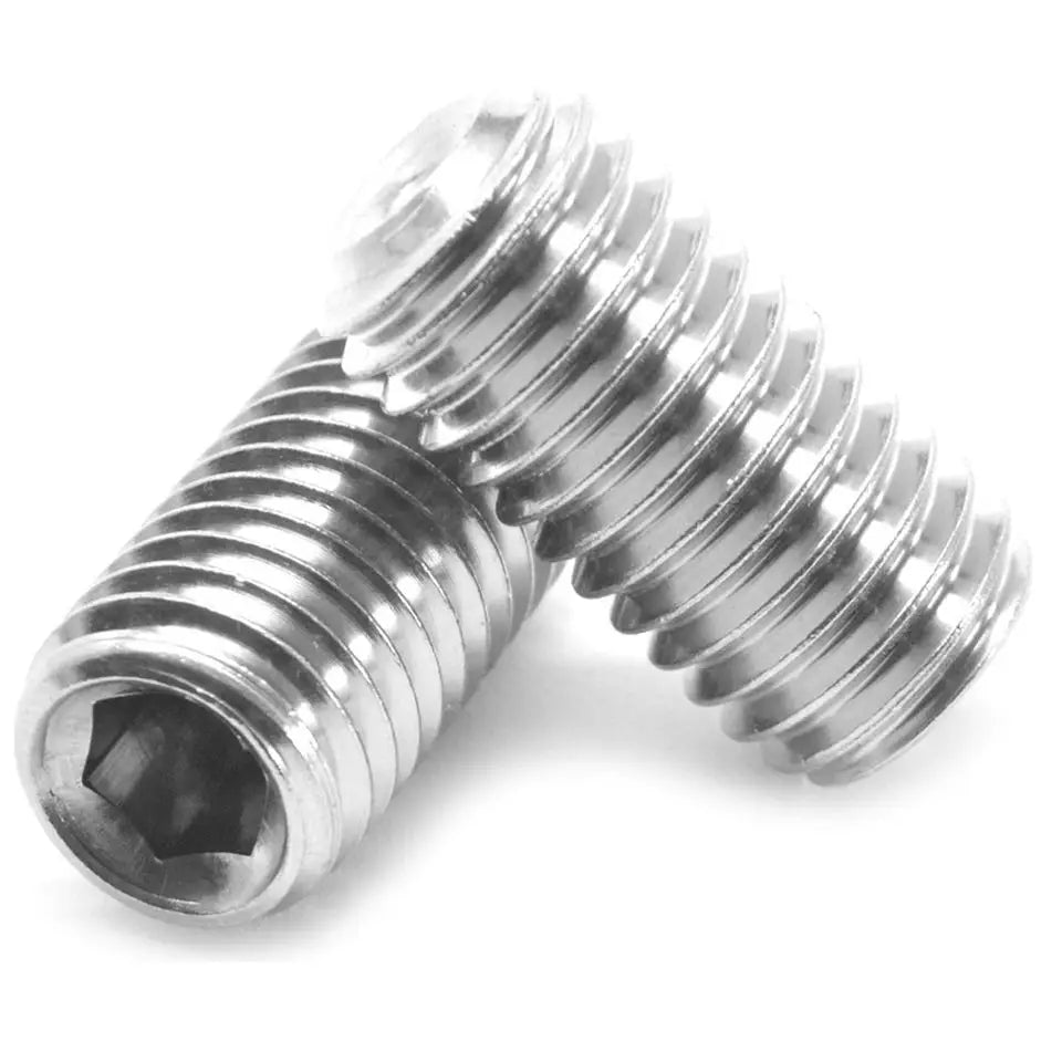 304 Stainless Steel Din 913 Flat-end Fastening Hexagon Socket Head Cap Headless Screw M1.6-M5 Allen Endless Screws