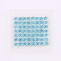 VOAINO 2.0 mm 2.82 Carat 56 Pcs Round Loose Hyacinth Crystals Natural Loose Sapphire Stones for Pendant Jewelry Brooches