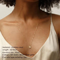 Dress Multi Layer Necklace Set Round Pendant Women African Necklace Stainless Steel Trendy 14k Gold Plate Jewelry Gold Chain