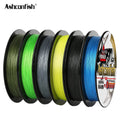 Super Strong 330 Yards Ashconfish 8 Strands PE Braid Saltwater Abrasion Resistant Hi-Vis Yellow Green Braided Fishing Line
