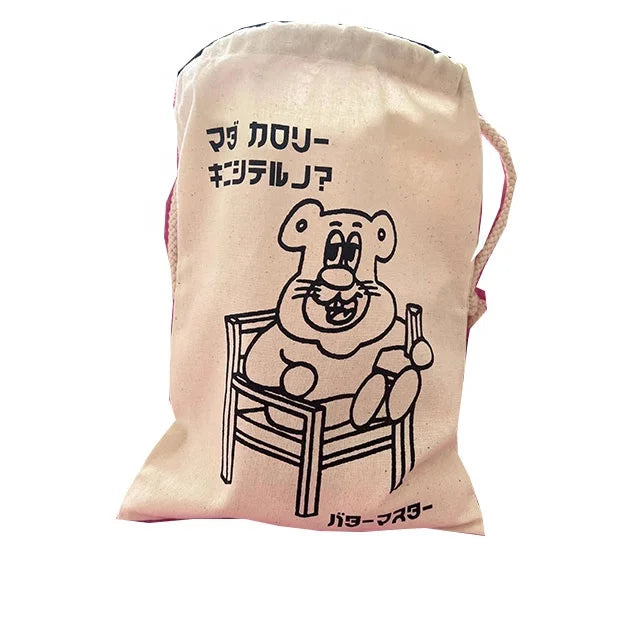 100% Organic Cotton Drawstring Bag Customized Embroidered Jewelry Storage and Watch Packaging Eco-Friendly Recyclable on Sale