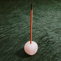 2026 Gems Good Quality Rose Quartz Gemstone Incense Holder with Gift Box Made From Plastic Stick Mini Gold