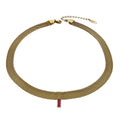 Janice Jewelry French Style Stylish Mesh Chain Necklace Choker with square Zircon Pendant Custom