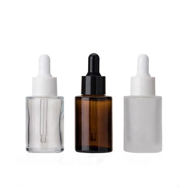 30ml  Luxury Clear Brown Dropping Glass Bottle Crystal Glass Perfume Bottle