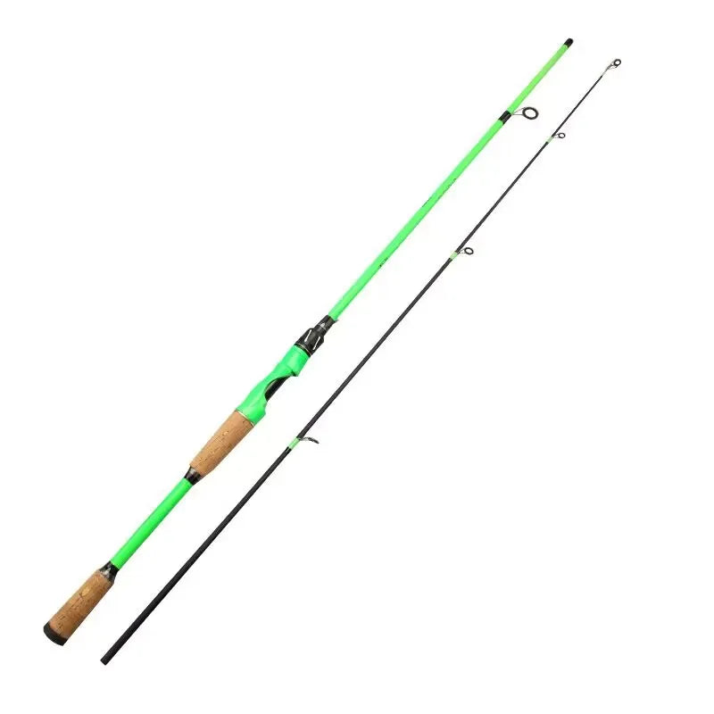Wholesale Fiberglass Salt Water ultra Light Casting Spinning Section 2 Rock Salt Water Sea Bass Fishing Rod