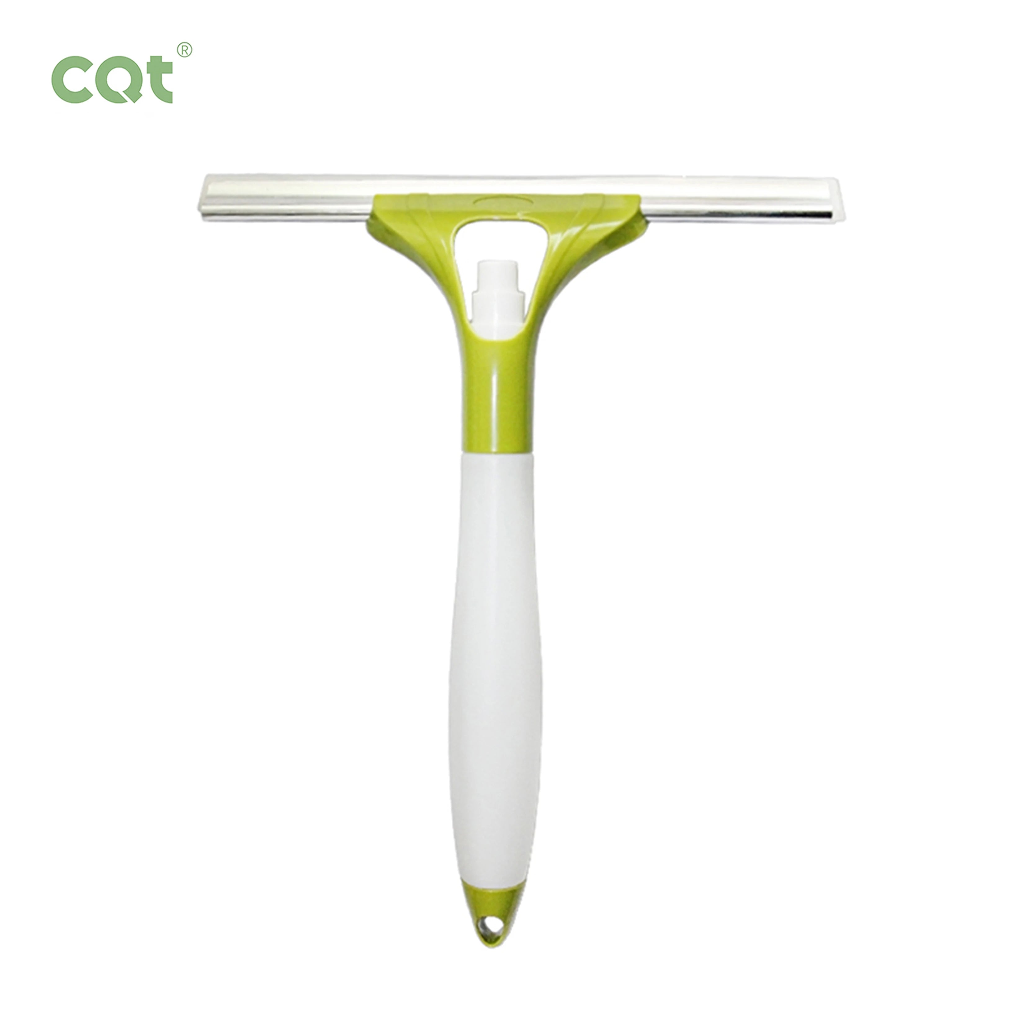 New 2-in-1 Eco-Friendly Portable Household Window Cleaner with Plastic Handle Includes Squeegee Spray Bottle for Glass Wiping