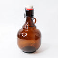 Transparent Clear Flip Glass Bottle 1L Swing Top Brewing Bottle with Stopper and Airtight Lid & Leak Proof Cap