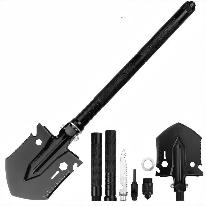 Survival Folding Shovel Outdoor Camping Hiking Backpacking Gardening Fishing Car Emergency Use Outdoor Garden Shovels