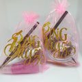 Custom White Sheer Gold Drawstring Packaging Organza Pouch Bags 9*12cm Large Jewelry Gift Logo