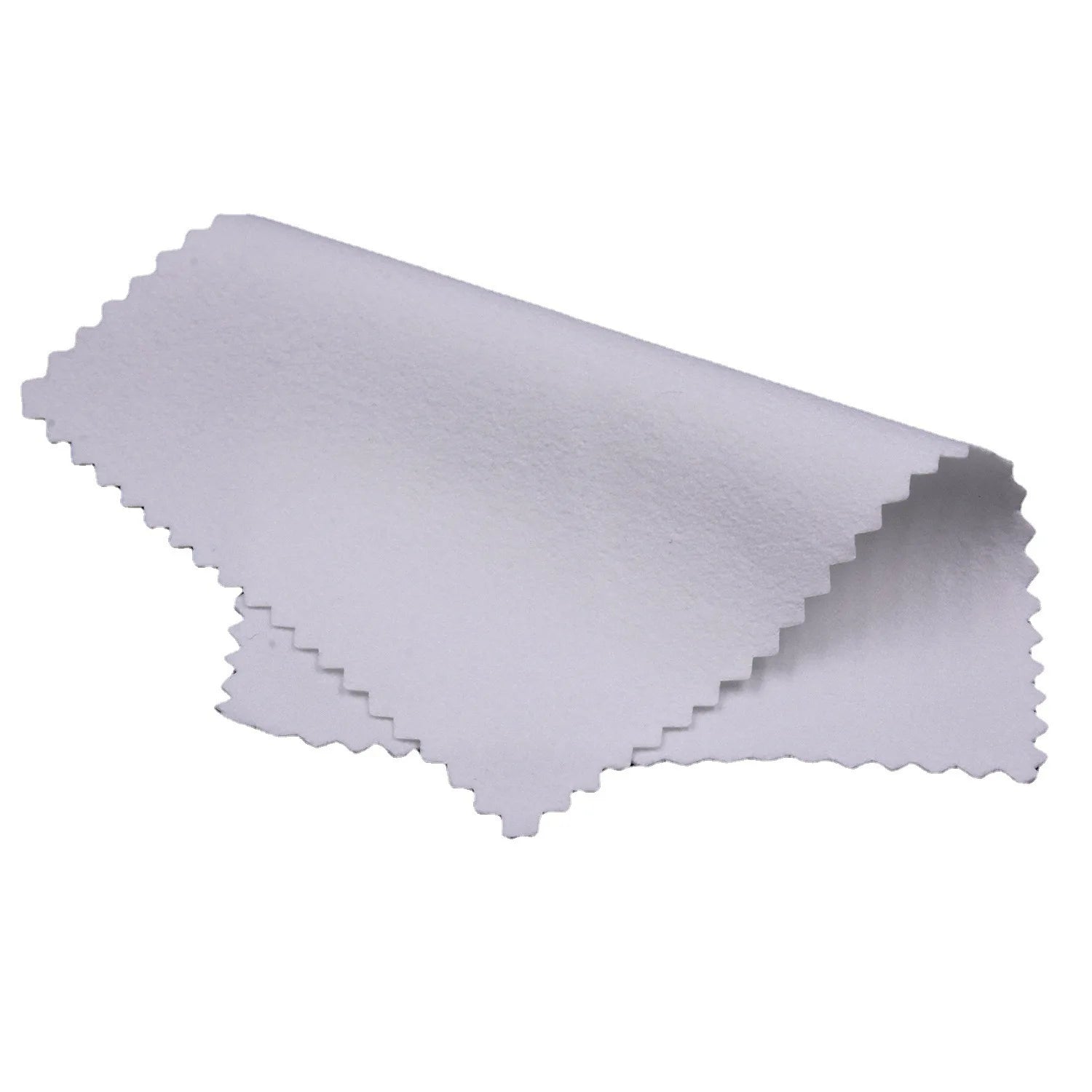 8x8cm Custom Logo Silver Polishing Cloth Suede Cleaning Cloth for Jewelry