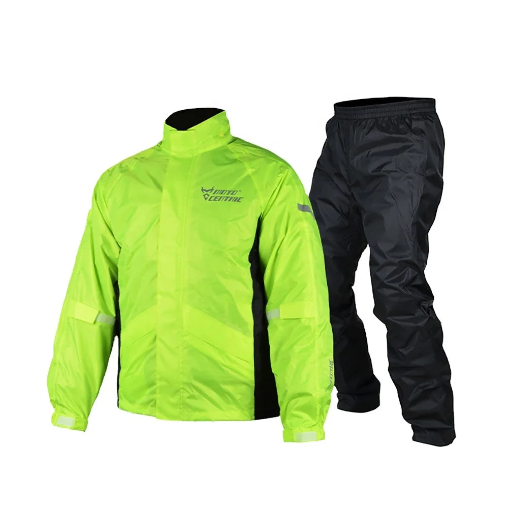 2022 Motorcycle Raincoat Suit Waterproof Cycling Raincoat+Rain Pants Lightweight Foldable Windproof Jacket Suits Motorcycle Suit