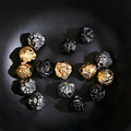 Stylish 10*11mm Lion Heads Beads for Mens Jewelry Making Big Hole Diy Spacer Beads Gold Silver Black Douvei