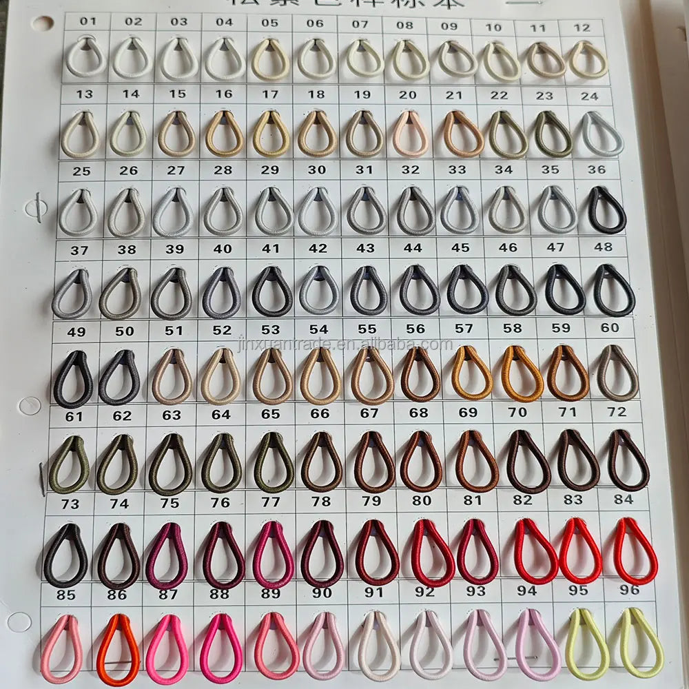 142colors Wholesale 2mm Round Rubber Elastic Band Rope Sell by Yards/100yards Per Bundle
