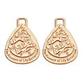 Custom Designer Zinc Alloy Metal Name Hang Charms for Jewelry Gold Plated Pendant and Bracelet for Children